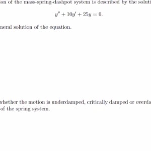 Matchmaticians Diffrential Equations File #1