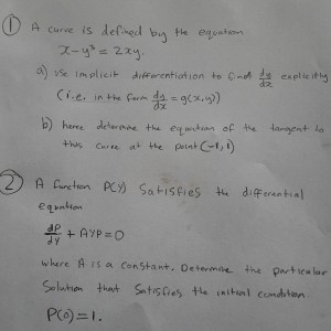 Matchmaticians Calculus Questions File #1