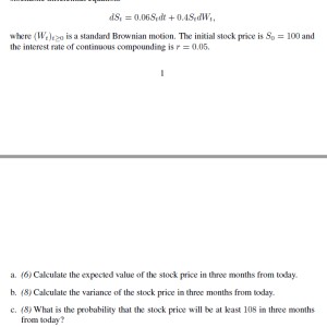 Matchmaticians Black Scholes Calculation File #1
