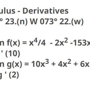 Matchmaticians Calculus - Derivatives (help with finding a geocache) File #1