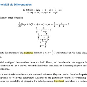 Matchmaticians Show that the MLE for&nbsp; $\sum_{i=1}^{n}\left(\ln{2x_i} - 2\ln{\lambda} - \left(\frac{x_i}{\lambda}\right)^2\right)$ is $\hat{\lambda} = \sqrt{\sum_{i=1}^{n}\frac{x_i^2}{n}}$. File #3