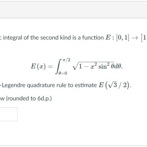 Matchmaticians Gauss-Legendre quadrature rule File #1